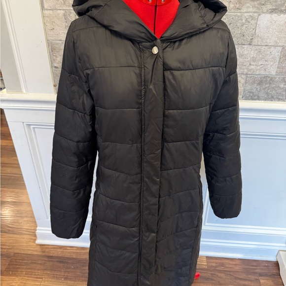 Cole Haan Jackets & Blazers - Cole Haan Women's Black Long Hooded Puffer Coat